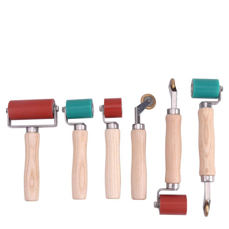 Leatherwork Roller - Ręczny silikonowy wałek dociskowy, narzędzie do