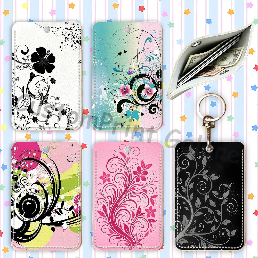 Leather Work - Vectorflourish Floral Metro Frutiger Floral Etui