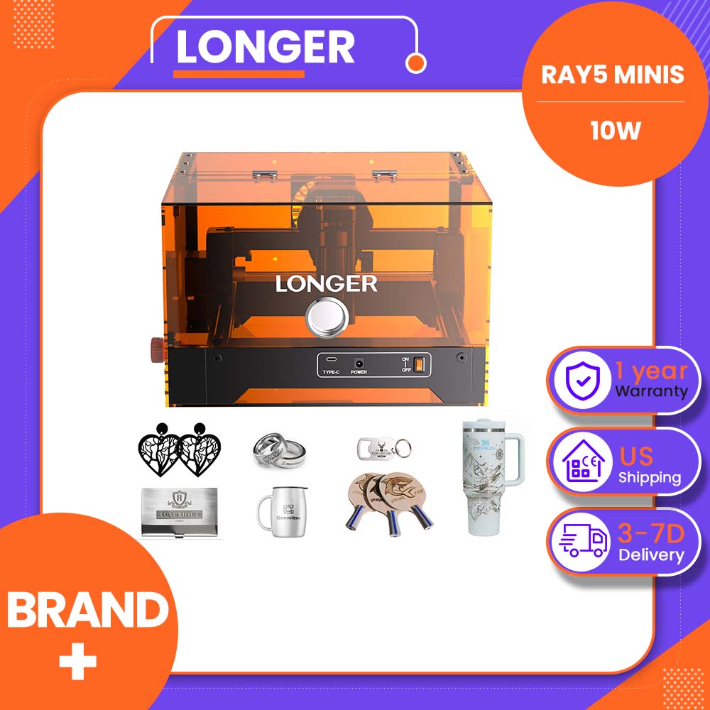 Leatherwork Classes - LONGER RAY5 MiniS 10W, precyzja 0,1