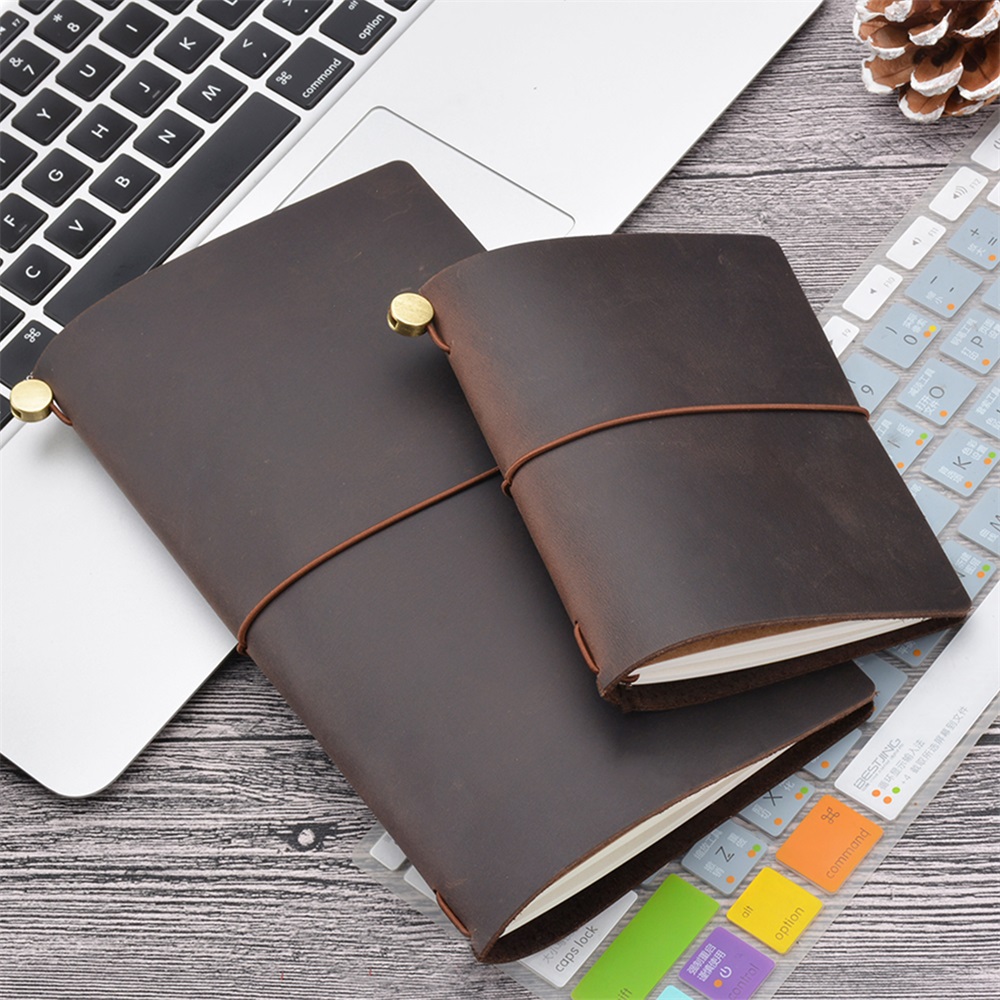 Leather Work Diary - Notatnik podróżny z prawdziwej skóry DIY