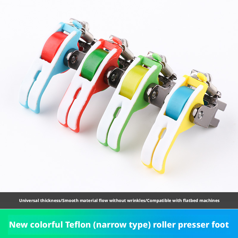 Leatherwork Roller - Wytrzymała stopka dociskowa z teflonową rolką,