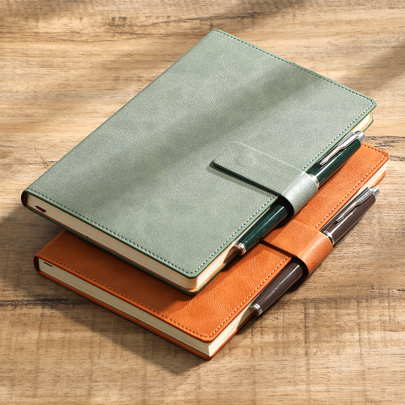 Leather Work Diary - Notatnik biznesowy A5 ze skóry PU