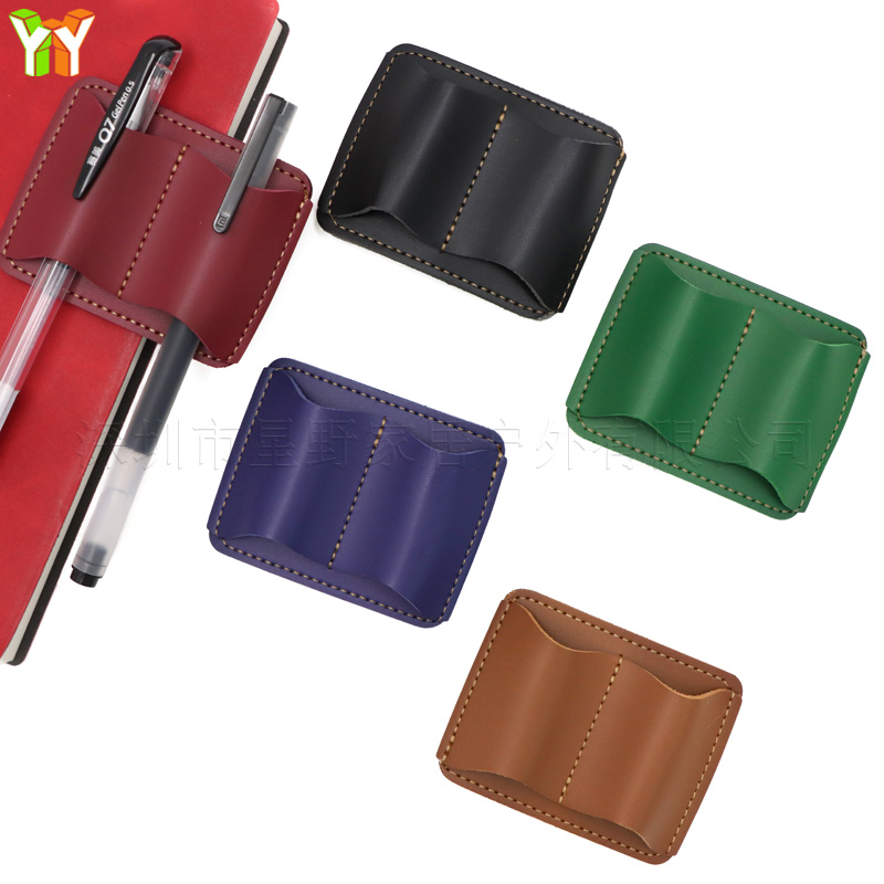 Leather Work Diary - Przenośny uchwyt na długopis ze skóry