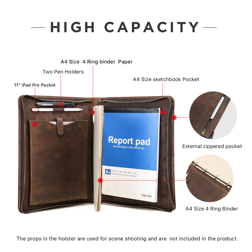 Luksusowe portfolio biznesowe  – Leather Work Folder recenzja i cena