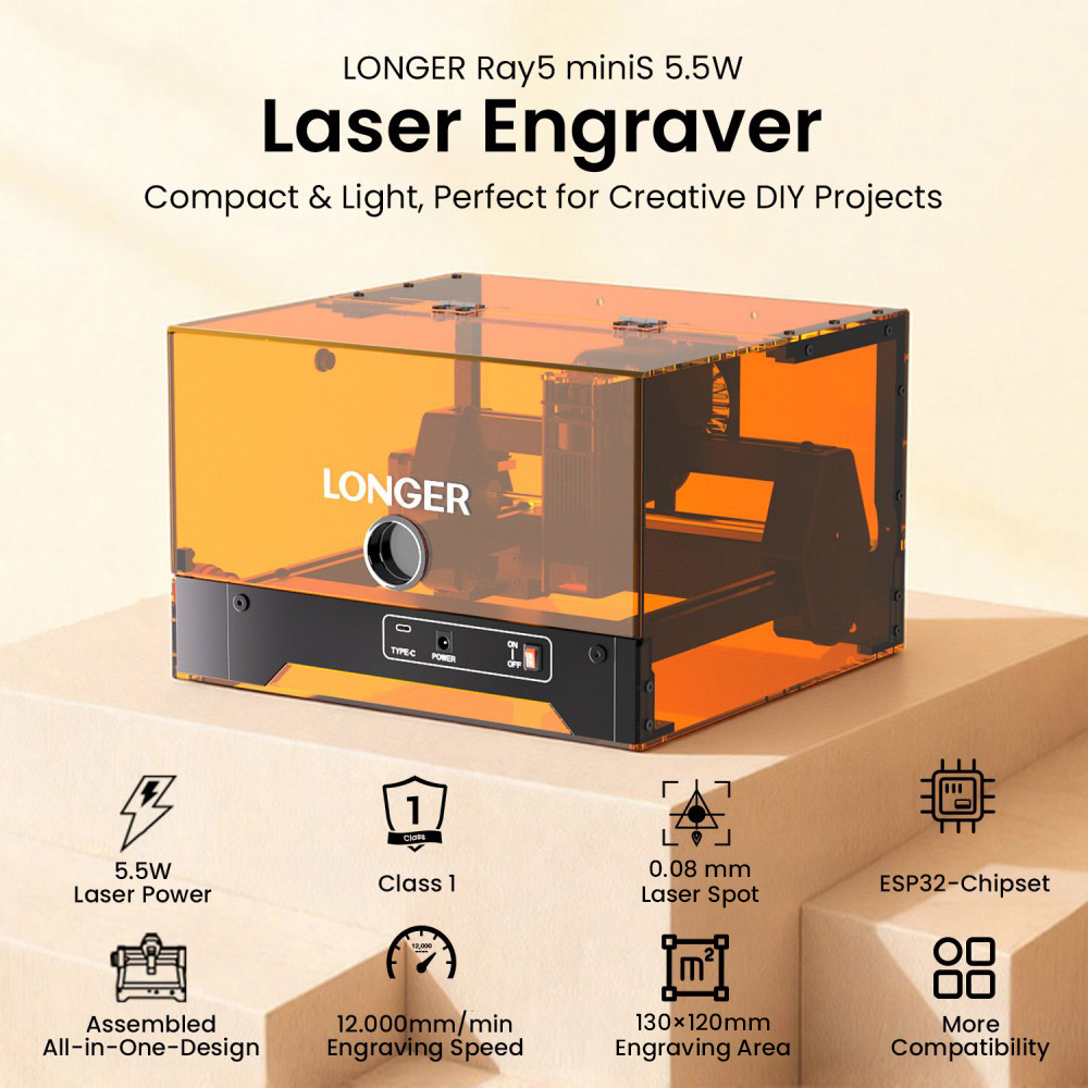 LONGER RAY5 MiniS 5.5W, precyz – Leatherwork Classes recenzja i cena