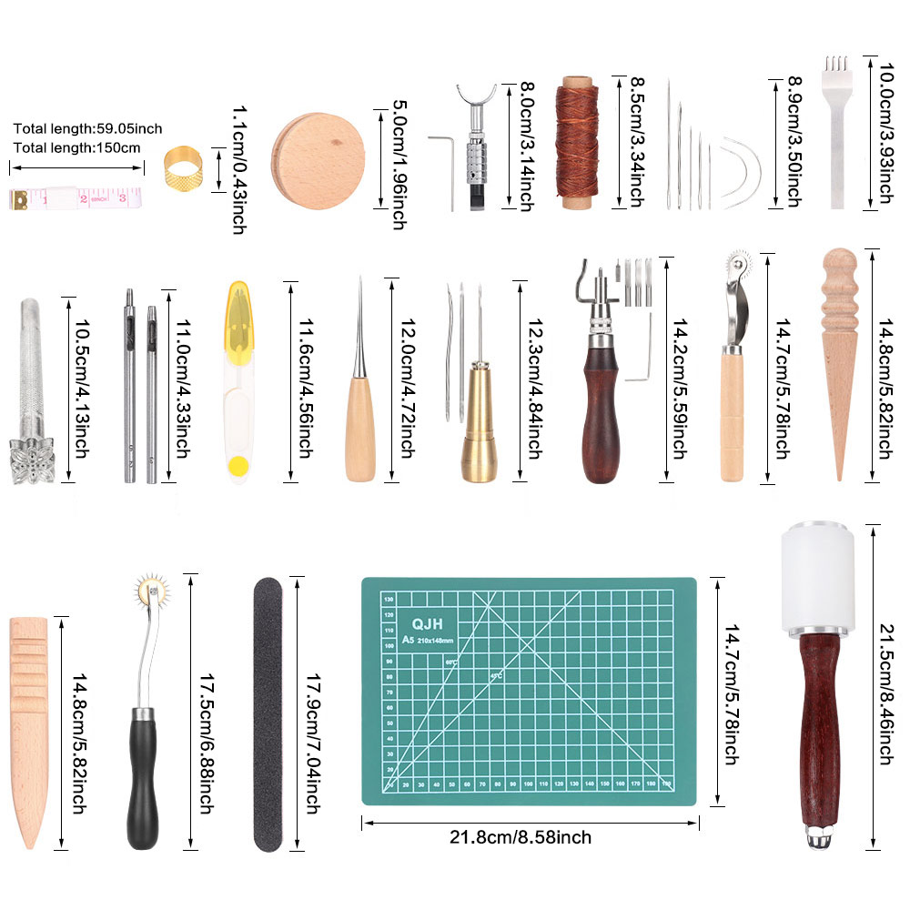 Zestaw narzędzi do obróbki skó – Leatherwork Needles recenzja i cena