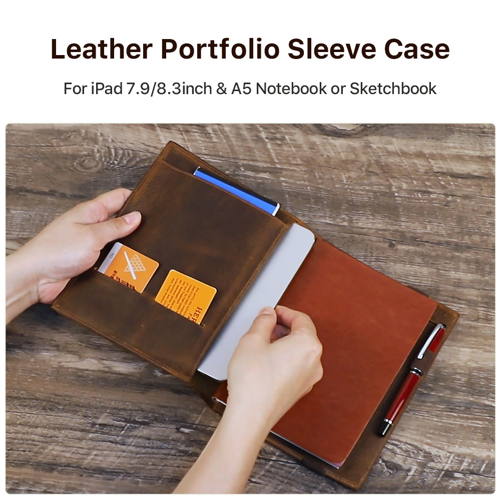 Skórzane etui w stylu vintage  – Leather Work Folder recenzja i cena