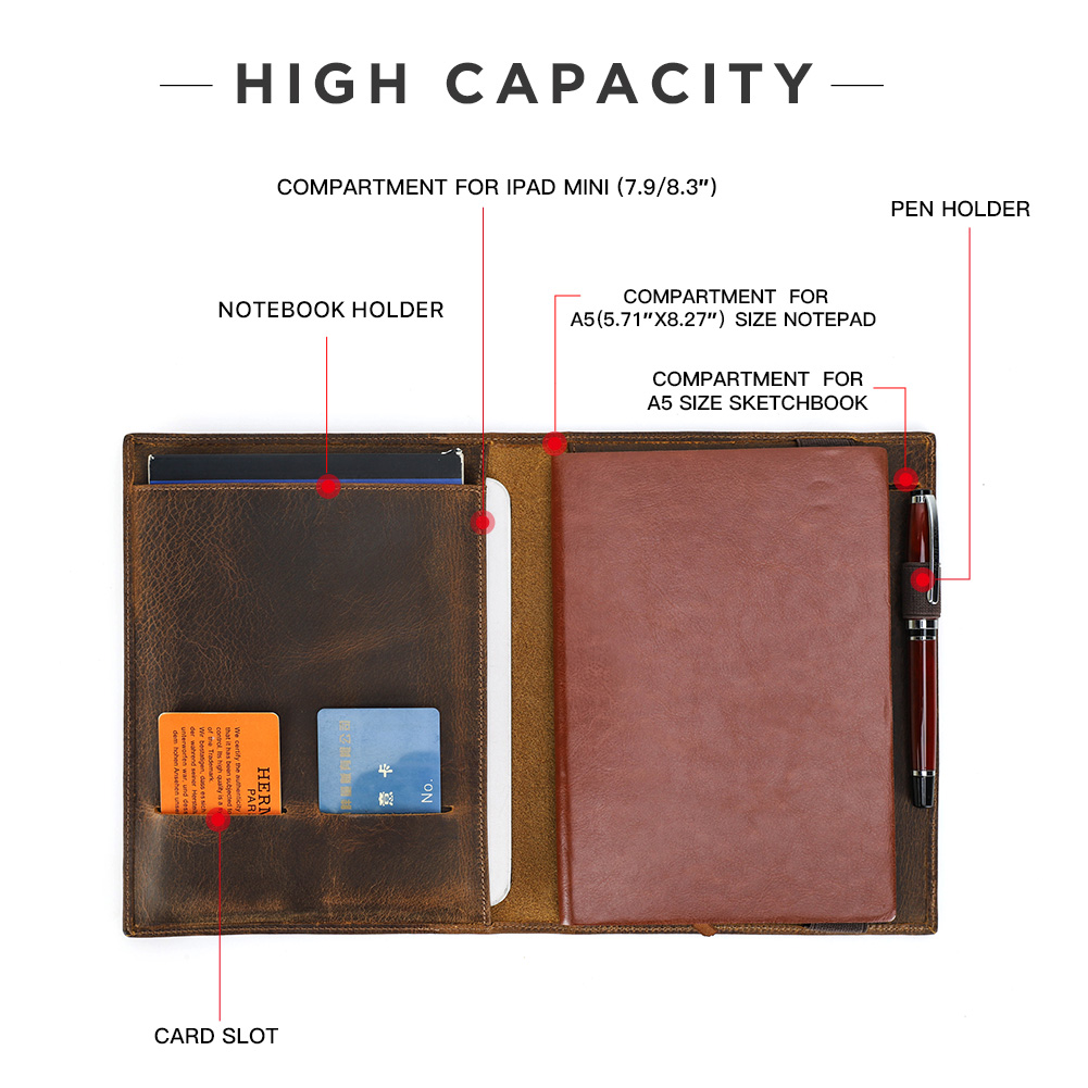 Skórzane etui w stylu vintage  – Leather Work Folder recenzja i cena