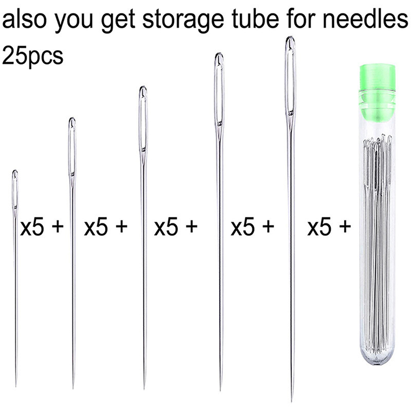 25 szt. Duże oko igły igły do  – Leatherwork Needles recenzja i cena