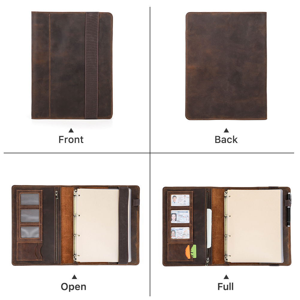 Luksusowy notatnik biznesowy A – Leather Work Folder recenzja i cena